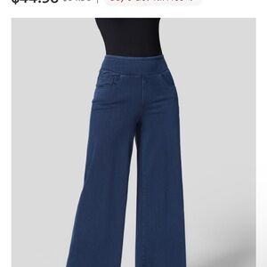 HALARA Flex Denim High Waisted Wide Leg Pant